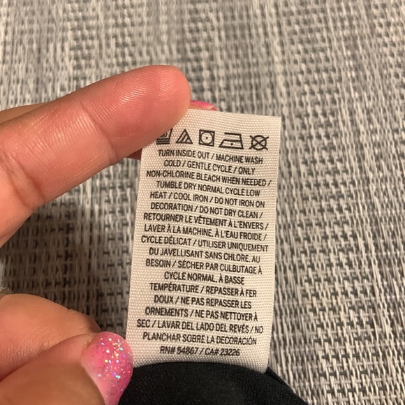 VS PINK Black Body Suit (Medium) NWOT - Picture 9 of 9